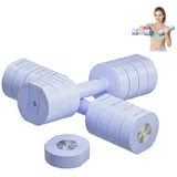 MERACH Hantel 4 in 1 Hanteln Set Verstellbar, Fitness Hanteln für Zuhause, (Kurzhanteln 2er Set, Hanteln Frauen Set, 1-4KG Gewichte Verstellbare Hanteln, Gewichte Hantel), Dumbbell Set für Krafttraining, Fitness, Home Gym, Geschenk blau