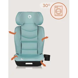lionelo Neal i-Size Grün + Getränkehalter + Isofix-Adapter