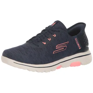 SKECHERS Damen Go Walk 5 Relaxed Fit Slip-in Golfschuh, Marineblau/Pink, 37 EU
