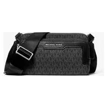 Michael Kors Hudson Umhängetasche Kunstleder Grau/Black