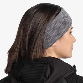 Buff Merino Wide Stirnband multistripes fog grey