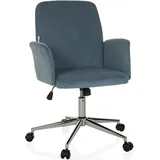 HJH Office SOLAO CORD Stoff Blau