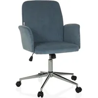 HJH Office SOLAO CORD Stoff Blau