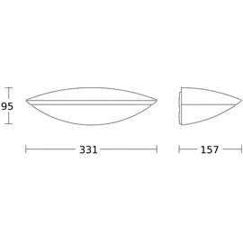 Steinel Außenleuchte Aluminium 15,7 cm mit Bewegungsmelder grau