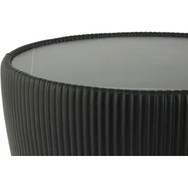 Kayoom Beistelltisch "Jokai 125, praktische Ablagefläche, robust, Eisengestell", schwarz (schwarz, gold, weiß), B:47cm H:45cm T:47cm, 100% Eisen, 100% PU, 100% gesinterter Stein, 100% MDF, Tische, Beistelltisch, dekorativ, stilvoll, robust, gesinterte