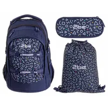 2be Schulranzen-Set 4-tlg. blau