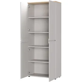Germania Lissabon Aktenschrank 80 x 40 x 197 cm braun