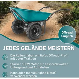 Extol Industrial Elektrische Schubkarre mit Akku 100L Mulde Extol Industrial