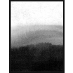 ANY IMAGE Digitaldruck »Schwarz Grau Abstrakt«, Rahmen: Buchenholz, Schwarz