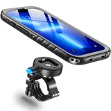 Cozycase Handyhalterung Fahrrad für iPhone 12 Pro Max Wasserdicht - 【EIN Knopf Entriegeln+Automatisches Schloss】 Bike Phone Holder/Mount Handy Halterung Motorrad Lenker Rennrad Scooter MTB Waterproof