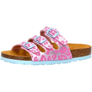 LICO Mädchen Bioline Kids Pantoletten, Rosa Türkis, 31 EU
