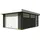 Nordic Holz Garage Pultdach Canberra 4,22 x 6,00 m grün lasiert