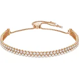 Swarovski Matrix Armband, Weiss, Roségold-Legierungsschicht