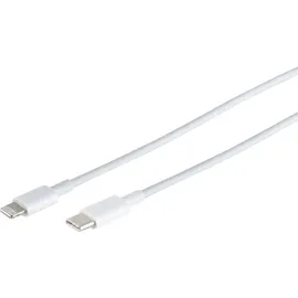 s/conn 14-13051 Lightning-Kabel (1 m, weiß,