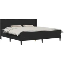 vidaXL Modernes Bett 200 x 200 cm Schwarz