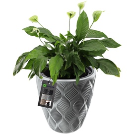 Kadax Blumentopf mit Einsatz und Griffen, Pflanzkübel aus Kunststoff in 5 Größen, UV-Resistenter Top - KADAX