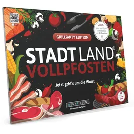 Denkriesen Stadt Land Vollpfosten - Grillparty Edition "Jetzt geht's um die Wurst"