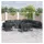 vidaXL Garten-Lounge-Set 14-tlg. schwarz