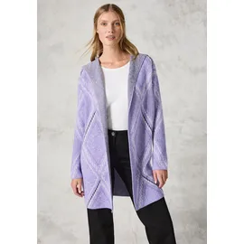 Cecil Cardigan mit grafischem Muster Lila L
