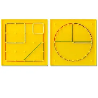 Geobrett doppelseitig – inklusive Gummiringe, 15 x 15 cm | Wiemann Lehrmittel