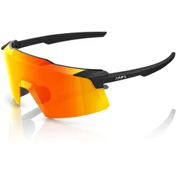 100% Aerocraft Rennradbrille - HiPER® Red Multilayer Mirror Lens - soft tact black
