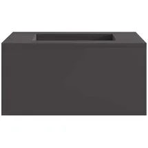 vidaXL Feuerstelle Quadratisch Schwarz 60x60x30 Cm Stahl Vidaxl100313