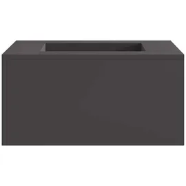 vidaXL Feuerstelle Quadratisch Schwarz 60x60x30 Cm Stahl Vidaxl100313