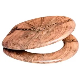 Sanilo WC-Sitz Old Tree, Hochwertiger und Stabiler Toilettendeckel aus Holz