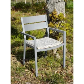 Brafab Delia Gartenstuhl 55 x 55 x 80 cm hellgrau 2 St.
