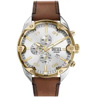 Chronograph DIESEL "SPIKED" Armbanduhren braun Herren Hochzeitsmode Quarzuhr, Armbanduhr, Herrenuhr, Datum, Stoppfunktion
