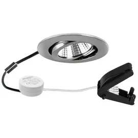 Brumberg LED-Einbaustrahler 230V rund Aluminium, Chrom