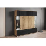 INOSIGN Highboard »Kenia«, Modernes Highboard, mit Glastüren, Breite 135 cm