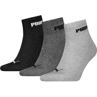 Puma 3P Unisex New Generation Cushioned Quarter Sock Grau Gr 39-42