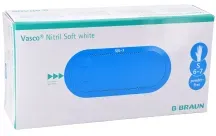 B. Braun Vasco® Nitril Soft white Einmalhandschuhe 9201110 , 1 Packung = 200 Stück, Größe S