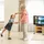 Relaxdays TV Tisch mit Rollen 45 x 60 x 40 cm Hellbraun Holz