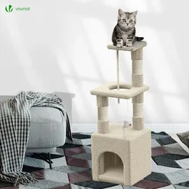 VOUNOT Kratzbaum Klein 88 cm beige