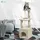 VOUNOT Kratzbaum Klein 88 cm beige