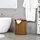 Homcom Wäschekorb 55L Wäschesammler mit Griffen, herausnehmbarer Wäschesack, Eck Wäschetonne Laundry Baskets für Waschküche Badezimmer Schlafzimmer Braun