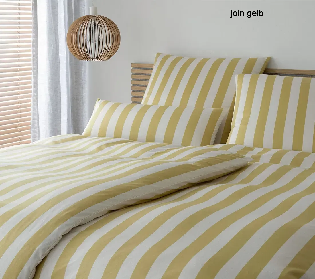 Elegante Bettwäsche Join - 135x200 cm + 40x80 cm	join gelb