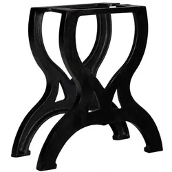 Couchtischbeine 2 Stk. X-Rahmen Gusseisen | vidaXL : Farbe - Schwarz