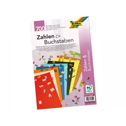 Folia Fotokarton Stanzteile »Zahlen & Buchstaben«, 700-tlg.