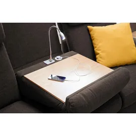 Home Affaire 2-Sitzer HOME AFFAIRE "Turin", braun (mittelbraun), B:155cm H:107cm T:97cm, Sofas, mit motorischer Relaxfunktion, auch in Leder