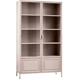 WOOOD Vitrine »Ronja Vitrine«, H 189 cm x B 110 cm x T 43 cm, rosa