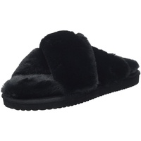 FLIP*FLOP Damen »cross*fur 2 Hausschuh, Black, 36 EU