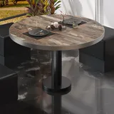 GGM Möbel Bistro Loungetisch Ø 80 x 38,5 cm Schwarz