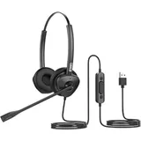 Fanvil HT302-U Doppelkopfhörer, USB-Anschluss, ENC