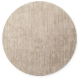vikosa Noemi beige, H:10mm Ø:200cm, Viskose, Teppiche, Teppich, Dezenter Glanz, Weich, Seidenoptik, Viskose, Wohnzimmer, Schlafzimmer