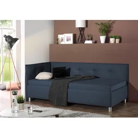 MAINTAL Polsterliege MAINTAL, blau, B:89cm L:210cm, Komplettbetten, mit Seiten- und Rückenteil