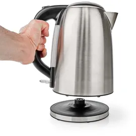 Nedis 1,7 l Schwarz/Silber