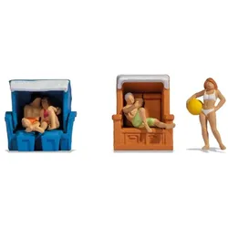 NOCH 15852 H0 FIGUREN Im Strandkorb